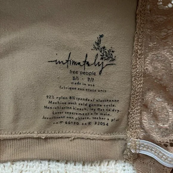 Free People Tan Lace Bandeau Bra - Picture 5 of 5